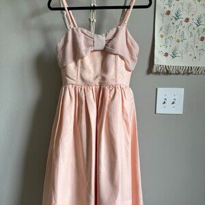 Joanie Clothing - Ballet pink 1950s inspired dress w/ removable straps - Sz 6